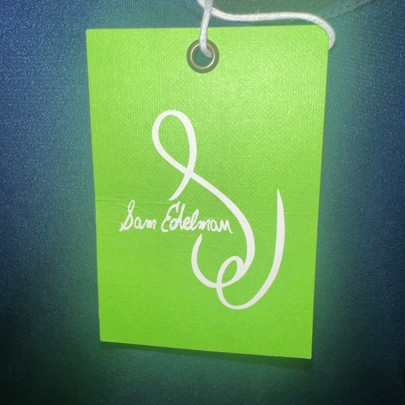 Sam Edelman Drape Neck Ruched Slim Asymmetric  Dress Navy - Picture 9 of 14